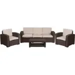 Flash Furniture DAD-SF-113R-CBN-GG Sofa Seating, Outdoor