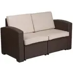 Flash Furniture DAD-SF1-2-GG Outdoor Loveseat