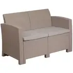 Flash Furniture DAD-SF2-2-GG Outdoor Loveseat
