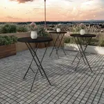 Flash Furniture DAD-YCZ-80R-2-BAR-BLK-GG Folding Table