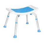 Flash Furniture DC-HY3401LE-WHTBLU-GG Hercules Shower Stool