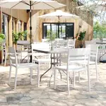Flash Furniture DHF-317-APP-WH-GG Patio Chair