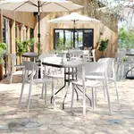 Flash Furniture DHF-340-APP-WH-GG Patio Chair