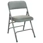 Flash Furniture DPI903F-GG Advantage Grey Padded Metal Folding Chair - Grey