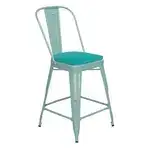 Flash Furniture ET-3534-24-MINT-PL1M-GG Carly Bar Stool