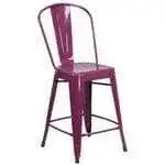 Flash Furniture ET-3534-24-PUR-GG Bar Stool