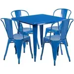 Flash Furniture ET-CT002-4-30-BL-GG Table and Chair Set
