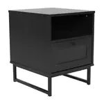 Flash Furniture EV-ST4043-ZZ-BLK-GG Malaki Mid-Century Modern Nightstands or End