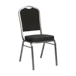Flash Furniture FD-C01-SILVERVEIN-BK-BK-GG Hercules Series Stacking Banquet Chair
