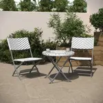 Flash Furniture FV-FWA085-GRYWHT-GRY-GG Rouen Three Piece Foldable Tables