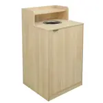 Flash Furniture GC-M-196-OAK-GG Dell Trash Receptacle