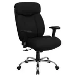 Flash Furniture GO-1235-BK-FAB-A-GG Hercules Series Big & Tall Executive Swivel