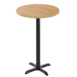 Flash Furniture GSF-RD30-NAT-T2222B-GG Bennett Commercial Indoor Tabletop