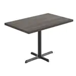 Flash Furniture GSF-REC3048-DKBRN-T2230-GG Bennett Commercial Indoor Tabletop
