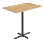 Flash Furniture GSF-REC3048-NAT-T2230B-GG Bennett Commercial Indoor Tabletop