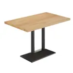 Flash Furniture GSF-REC3048-NAT-TB002B-GG Bennett Commercial Indoor Tabletop