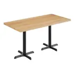 Flash Furniture GSF-REC3060-NAT-T2222-GG Bennett Commercial Indoor Tabletop