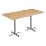 Flash Furniture GSF-REC3060-NAT-T2222S-GG Bennett Commercial Indoor Tabletop