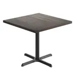 Flash Furniture GSF-SQ36-DKBRN-T3030-GG Bennett Commercial Indoor Tabletop