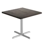 Flash Furniture GSF-SQ36-DKBRN-T3030S-GG Bennett Commercial Indoor Tabletop