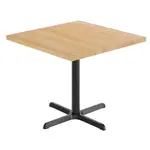 Flash Furniture GSF-SQ36-NAT-T3030-GG Bennett Commercial Indoor Tabletop