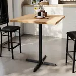 Flash Furniture GSF-SQ36-NAT-T3030B-GG Bennett Commercial Indoor Tabletop