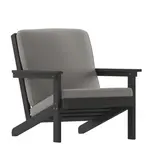 Flash Furniture JJ-C14021-BK-GG Charlestown Resin Club Chair
