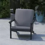 Flash Furniture JJ-C14021-BK-GG Charlestown Resin Club Chair