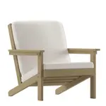 Flash Furniture JJ-C14021-BR-GG Charlestown Resin Club Chair