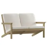 Flash Furniture JJ-C14022-BR-GG Charlestown Resin Loveseat Club Chair