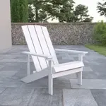 Flash Furniture JJ-C14501-WH-GG Chair, Adirondack