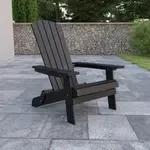 Flash Furniture JJ-C14505-BLK-GG Chair, Adirondack