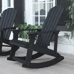Flash Furniture JJ-C14705-BK-GG Savannah Rocking Chair