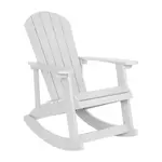 Flash Furniture JJ-C14705-WH-GG Savannah Rocking Chair