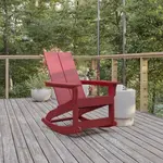 Flash Furniture JJ-C14709-RED-GG Finn Rocking Chair