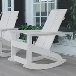 Flash Furniture JJ-C14709-WH-GG Finn Rocking Chair
