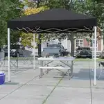 Flash Furniture JJ-GZ1010-BK-GG Pop-up Canopy Tent