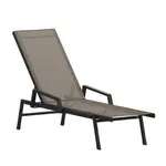 Flash Furniture JJ-LC323-BLK-BR-GG Brazos Chaise Lounge Chair