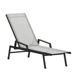 Flash Furniture JJ-LC323-BLK-GRY-GG Brazos Chaise Lounge Chair