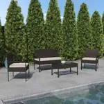 Flash Furniture JJ-S312-BNBG-GG Outdoor Patio Set