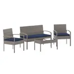 Flash Furniture JJ-S312-GYNV-GG Outdoor Patio Set