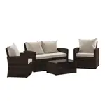 Flash Furniture JJ-S351-BNBG-GG Outdoor Patio Set