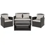 Flash Furniture JJ-S351-GG Outdoor Patio Set