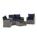 Flash Furniture JJ-S351-GYNV-GG Outdoor Patio Set