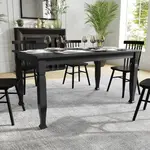 Flash Furniture KER-T-799-BLK-60-GG Grace Dining Table