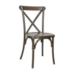 Flash Furniture L-9-M2-DKBRN-GG Hercules Cross Back Chair