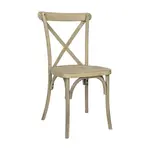 Flash Furniture L-9-M2-LTOAK-GG Hercules Cross Back Chair