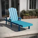 Flash Furniture LE-HMP-070-01-BL-GG Sonora Adirondack Lounger