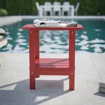 Flash Furniture LE-HMP-1035-1517H-RD-GG Newport Adirondack Side Table