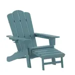 Flash Furniture LE-HMP-1044-110-BL-GG Newport Adirondack Patio Chair